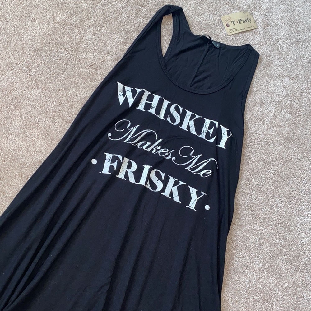 Whiskey Makes Me Frisky Shirt/Coverup - Picture 2 of 3